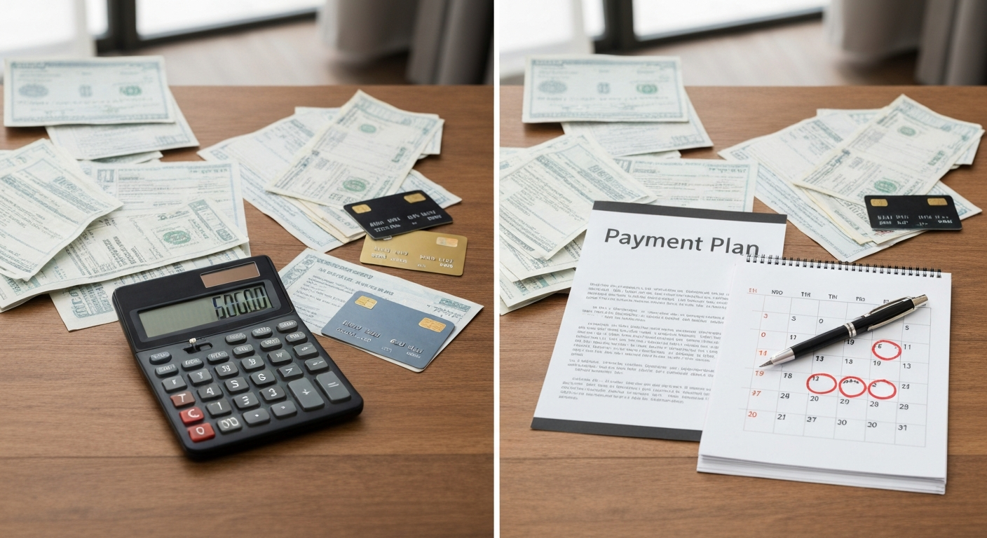 個人再生による返済額の変化をイメージしたビフォーアフター